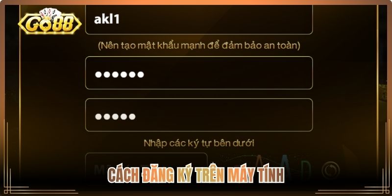 Cách đăng ký trên máy tính