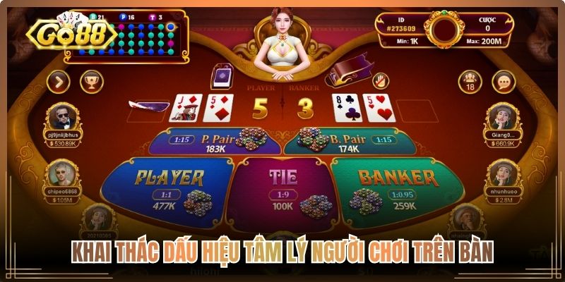Khai thác dấu hiệu tâm lý người chơi trên bàn
